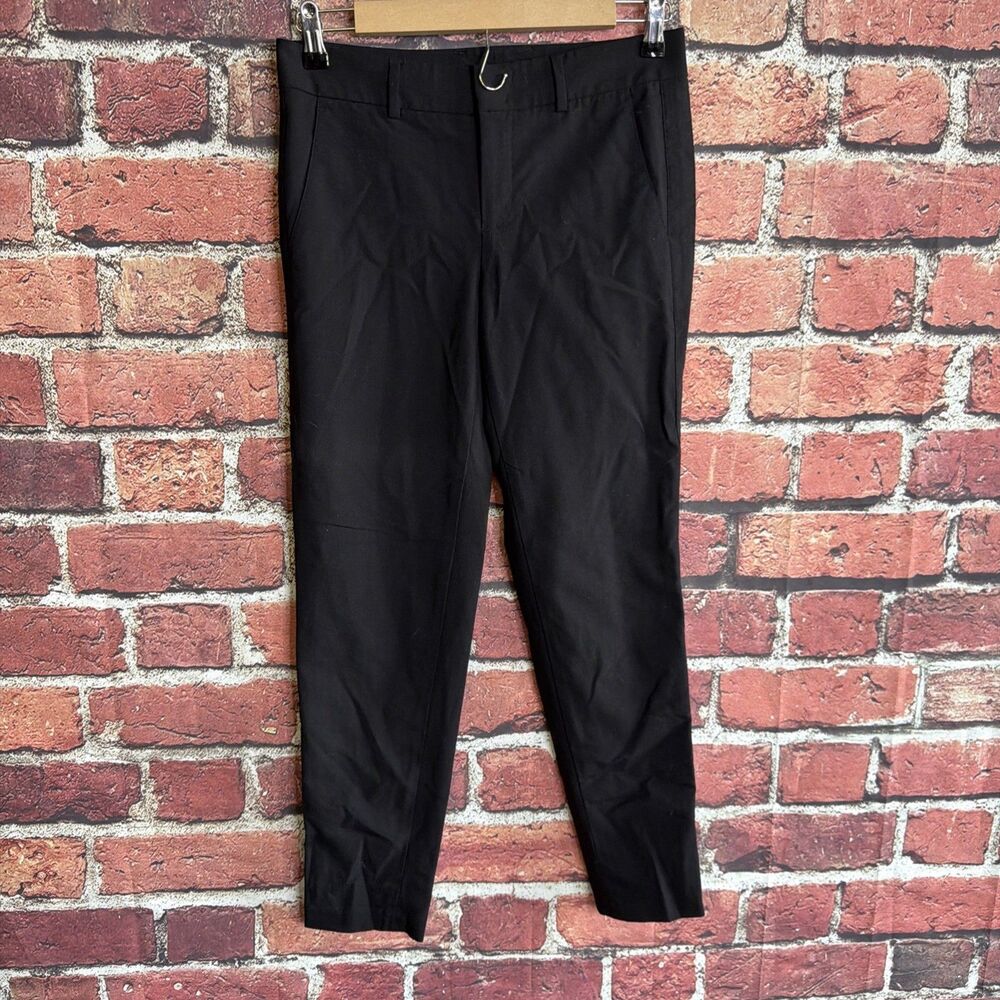 Vince Womens Black Wool Zip Dress Pants Size 2